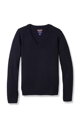 Front view of v-neck pullover sweater of  V-Neck Pullover Sweater - FINAL SALE