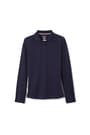 front view of  5-Pack Long Sleeve Fitted Stretch Pique Polo (Feminine Fit) opens large image - 5 of 7
