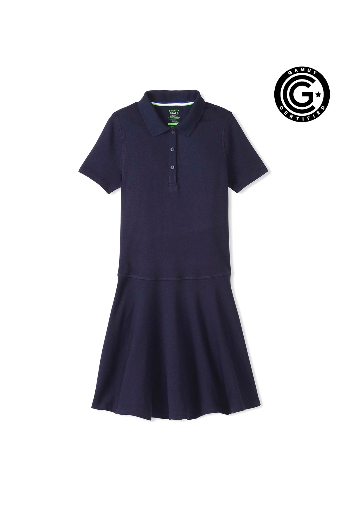 Adaptive Short Sleeve Polo Dress - Navy & More | French Toast