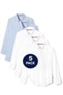 Long sleeve oxford shirts. 5 pack of  5-Pack Long Sleeve Oxford Shirt - 1 of 3