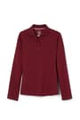 front view of  5-Pack Long Sleeve Fitted Stretch Pique Polo (Feminine Fit) opens large image - 4 of 7