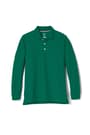 Front view of Long Sleeve Piqué Polo opens large image - 1 of 4