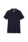 front view of  5-Pack Short Sleeve Interlock Polo with Picot Collar (Feminine Fit) opens large image - 3 of 5