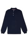 Front view of Long Sleeve Interlock Polo opens large image - 1 of 1