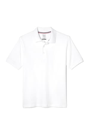 Product Image with Product code 1010,name  Short Sleeve Interlock Polo   color WHIT 