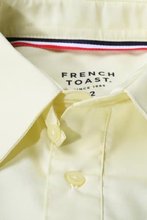 detail view of collar of  Long Sleeve Dress Shirt