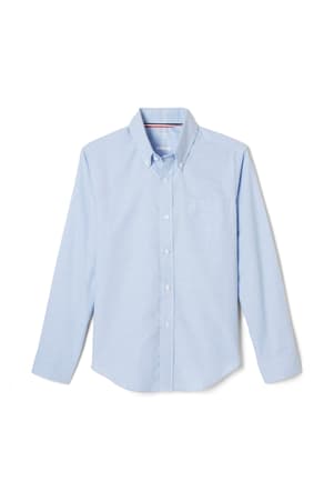 Product Image with Product code 1017,name  Long Sleeve Oxford Shirt   color BLUE 