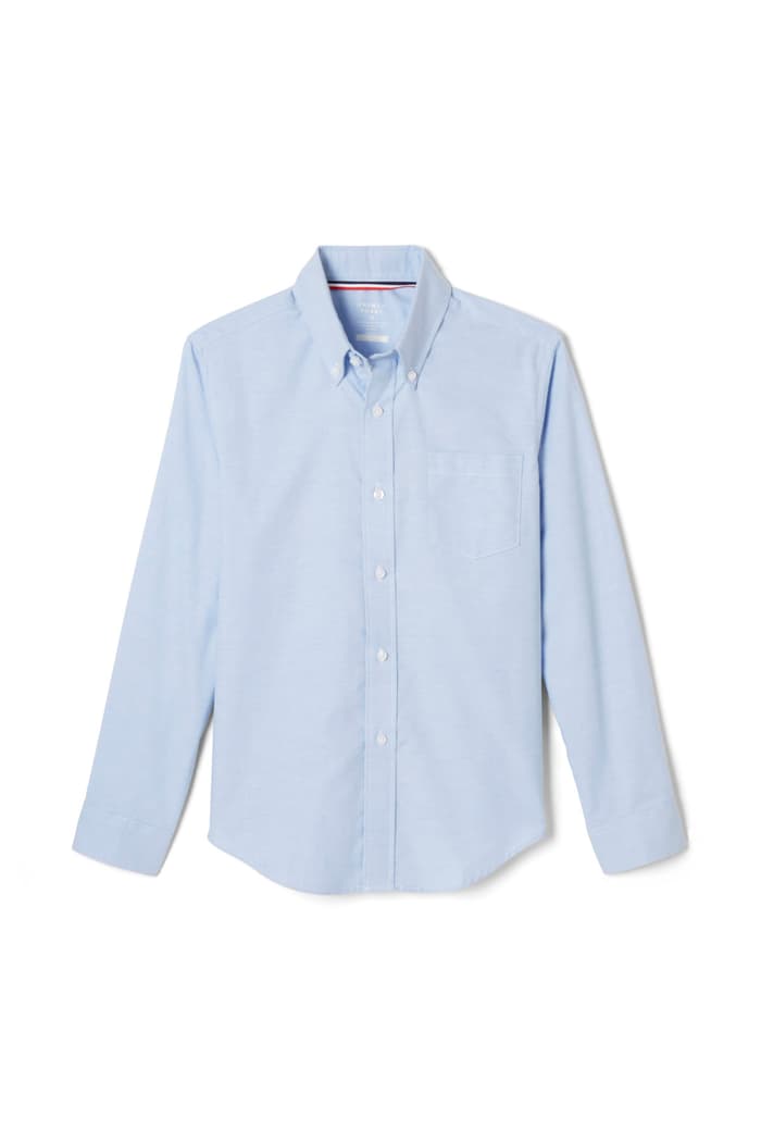 Front view of Long Sleeve Oxford Shirt 