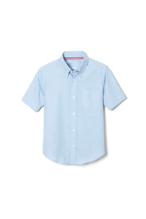 Product Image with Product code 1020,name  Short Sleeve Oxford Shirt   color BLUE 