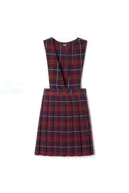 Product Image with Product code 1047,name  Plaid V-Neck Pleated Jumper   color NARP 