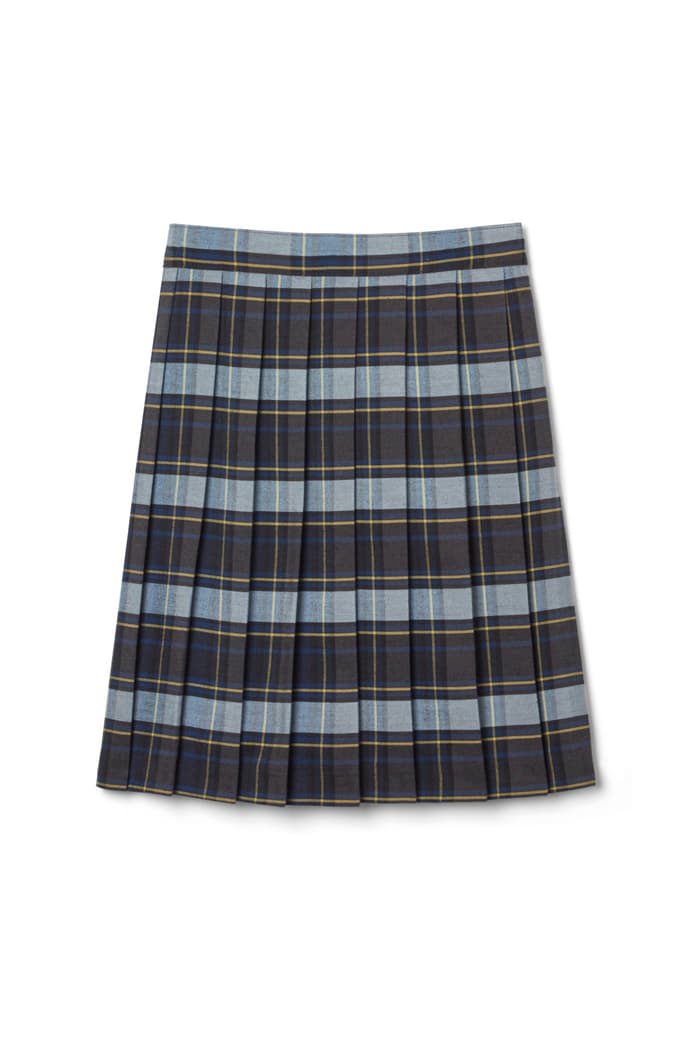 Front view of Plaid Pleated Skirt 