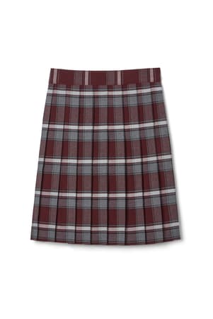 Product Image with Product code 1065,name  At The Knee Plaid Pleated Skirt   color BRGP 