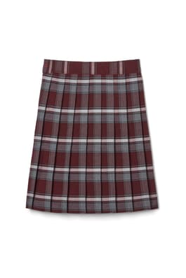  of At The Knee Plaid Pleated Skirt 