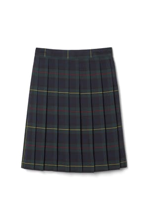 Product Image with Product code 1065,name  At The Knee Plaid Pleated Skirt   color GRNP 