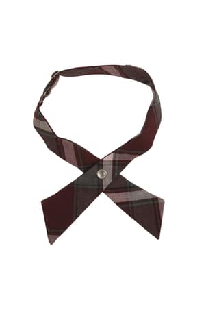 Product Image with Product code 10754,name  Adjustable Plaid Cross Tie   color BRGP 
