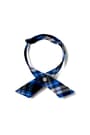 Front view of Adjustable Plaid Cross Tie opens large image - 1 of 1