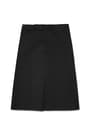 front view of  Below The Knee Kick Pleat Skirt opens large image - 1 of 3