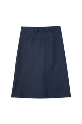 back view of  Below The Knee Kick Pleat Skirt