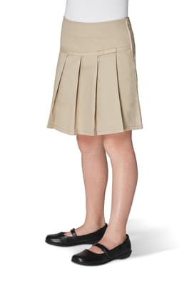 front on figure view of  Pleated Skort with Grosgrain Ribbon
