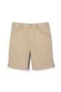 Front view of Girls' Pull-On Twill Short - FINAL SALE opens large image - 1 of 2