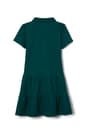 back view of  Short Sleeve Ruffle Piqué Polo Dress opens large image - 2 of 2
