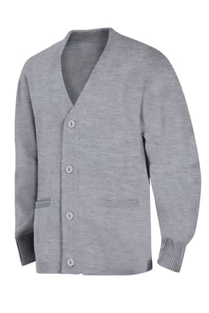 Product Image with Product code 1370,name  V-Neck Cardigan Sweater   color HGRY 