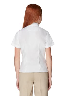  of Short Sleeve Oxford Blouse with Princess Seams - FINAL SALE 