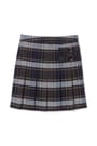 Front view of Plaid Two-Tab Skort opens large image