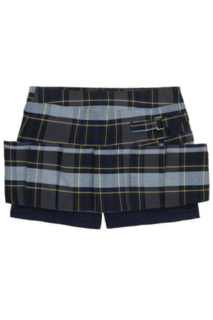  of Plaid Pleated Two-Tab Skort 