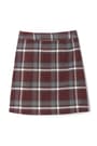 back view of  Plaid Pleated Two-Tab Skort opens large image - 2 of 2