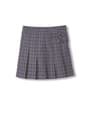 Front view of Plaid Pleated Two-Tab Skort opens large image - 1 of 3