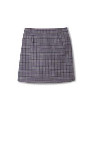  of Plaid Pleated Two-Tab Skort 