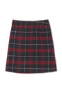 Back View of Plaid Two-Tab Skort opens large image
