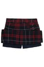 Complete front view of Plaid Two-Tab Skort opens large image