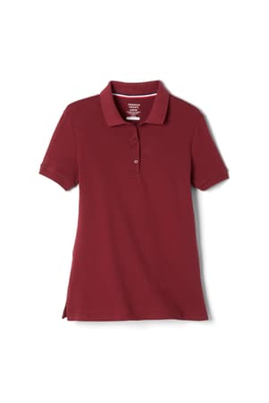 Product Image with Product code 1403,name  Short Sleeve Fitted Stretch Pique Polo (Feminine Fit)   color BURG 