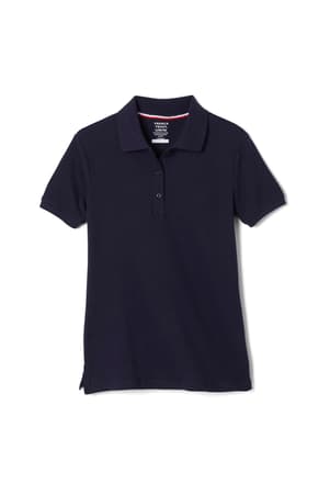 Product Image with Product code 1403,name  Short Sleeve Fitted Stretch Pique Polo (Feminine Fit)   color NAVY 