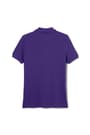 Back View of Short Sleeve Fitted Stretch Pique Polo (Feminine Fit) opens large image - 2 of 3
