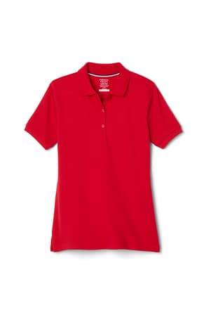 Product Image with Product code 1403,name  Short Sleeve Fitted Stretch Pique Polo (Feminine Fit)   color RED 
