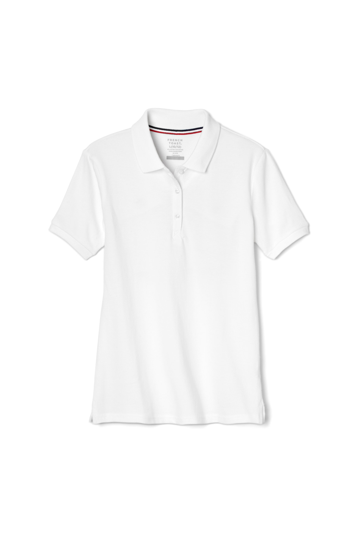 French Toast Girls' Short Sleeve Stretch Pique Polo 