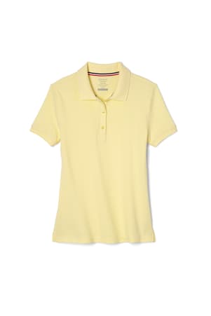 Product Image with Product code 1403,name  Short Sleeve Fitted Stretch Pique Polo (Feminine Fit)   color YELL 