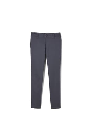 Product Image with Product code 1417,name  Girls' Slim Fit Stretch Twill Pant   color GREY 