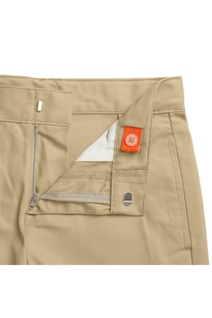 detail view of  Flat Front Adjustable Waist Short