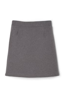  of Above The Knee Front Pleated Skirt with Tabs 