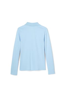 of Long Sleeve Fitted Interlock Polo with Picot Collar (Feminine Fit) 