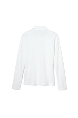  of Long Sleeve Fitted Interlock Polo with Picot Collar (Feminine Fit) 