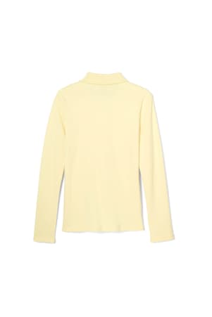  of Long Sleeve Fitted Interlock Polo with Picot Collar (Feminine Fit) 