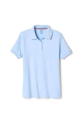  of Short Sleeve Fitted Interlock Polo with Picot Collar (Feminine Fit) 