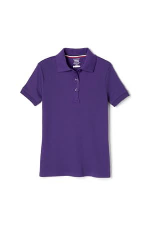 Product Image with Product code 1467,name  Short Sleeve Fitted Interlock Polo with Picot Collar (Feminine Fit)   color PURP 
