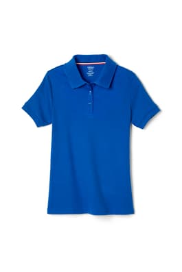  of Short Sleeve Fitted Interlock Polo with Picot Collar (Feminine Fit) 