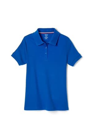 Product Image with Product code 1467,name  Short Sleeve Fitted Interlock Polo with Picot Collar (Feminine Fit)   color RYBL 